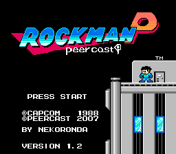 Rockman Peercast Title Screen